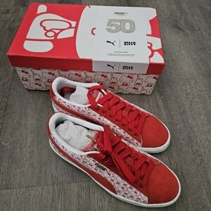 Puma X Hello Kitty Suede Sneaker 50th Anniversary Limited Edition